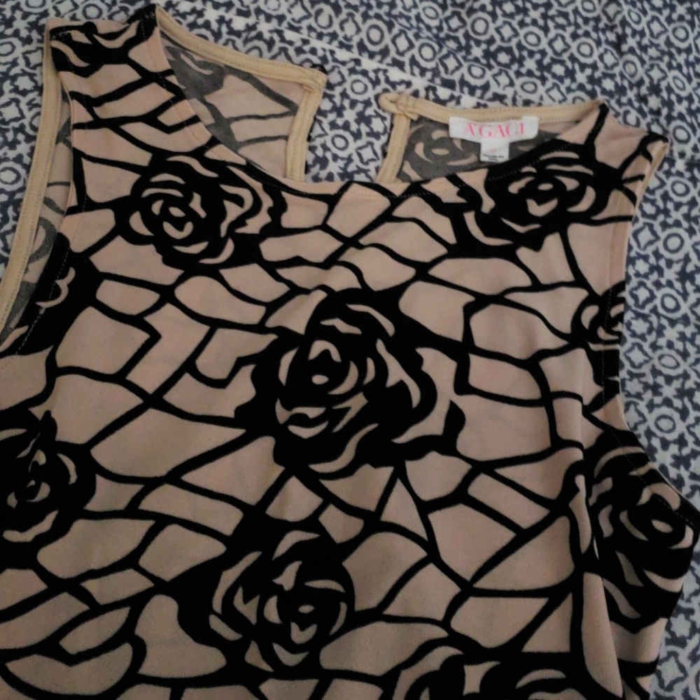 A' Gaci black rose and sheer body suite